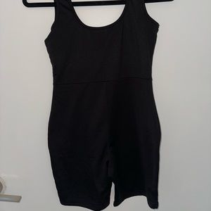 Black workout onesie